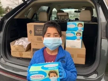 2nd-Grader Gives 6K Masks, Caps To Hospital Staff: Coronavirus