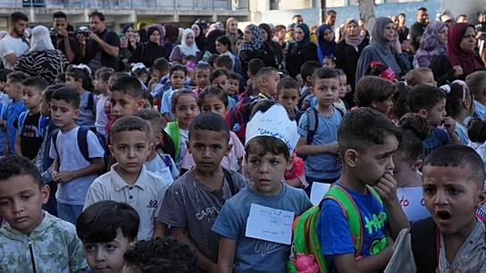 Gaza children return to school after years of war and displacement