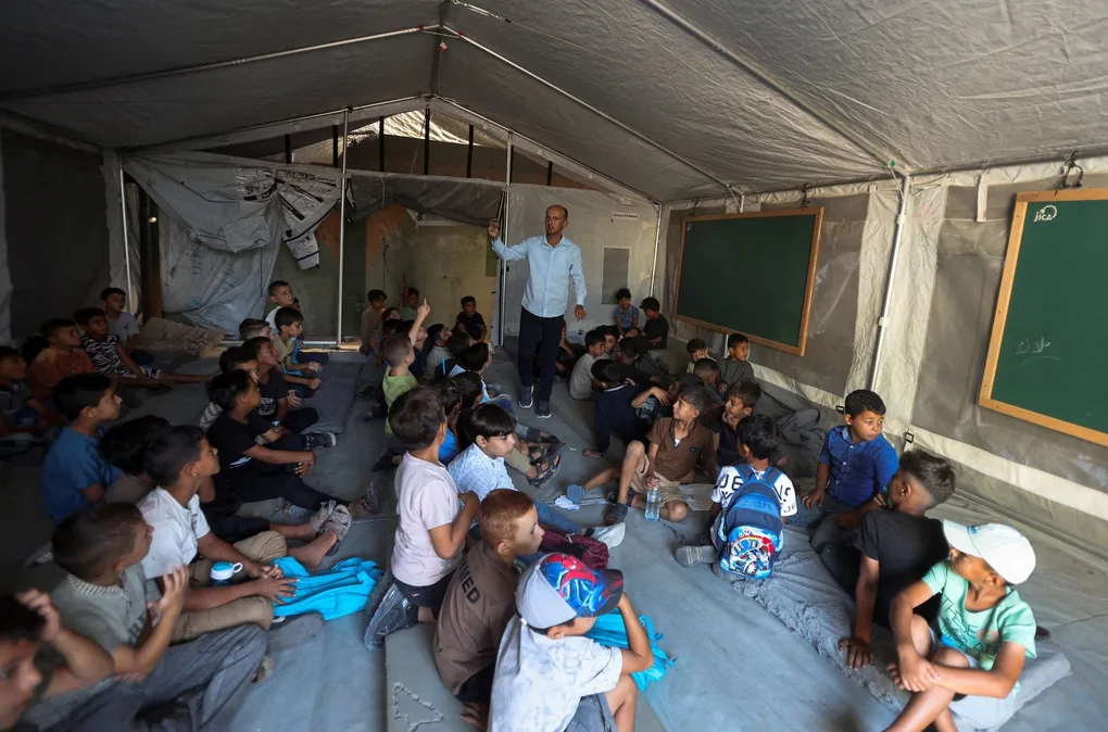 Gaza students return to in-person schooling for first time in 3 years